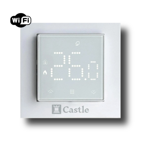 Терморегулятор програмований Castle AC506H з функцією WI-FI (Білий)